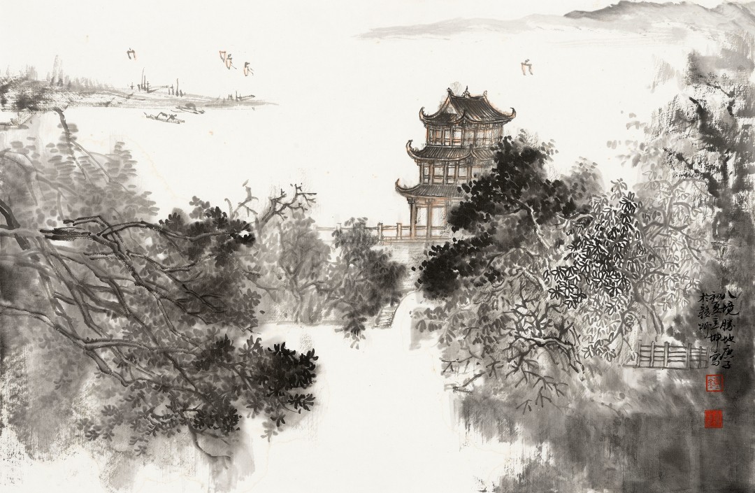 钟意坤 《八境胜地》 中国画46cmX69cm.jpg