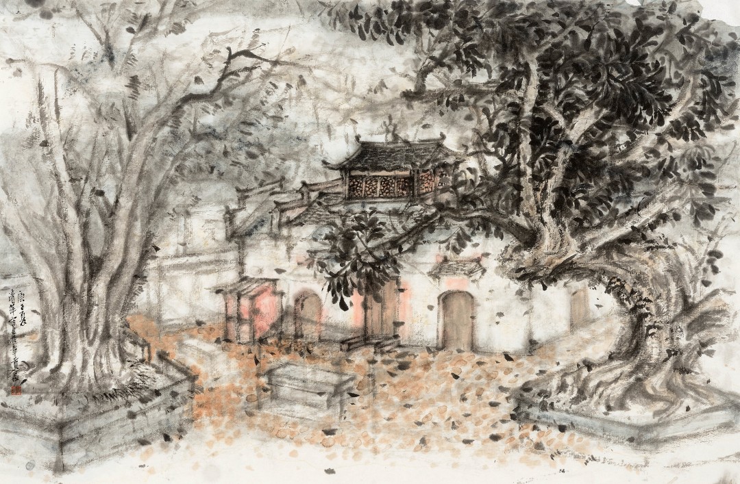 许清萍 《章贡区写生生》 中国画46cmX69cm.jpg