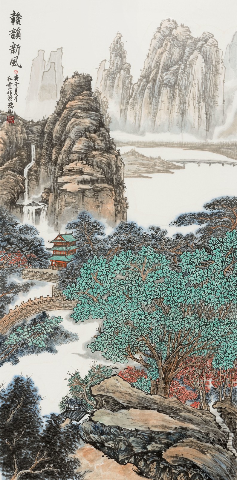 吴红云《赣韵新风》 中国画137cmX69cm.jpg